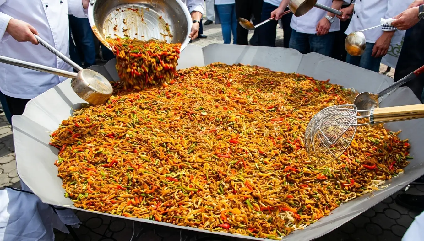 Largest serving of lagman soup | INTERRECORD Международная книга рекордов | Official World Records