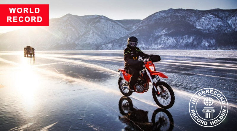 Самое длинное путешествие на мотоцикле по льду (бездорожье)