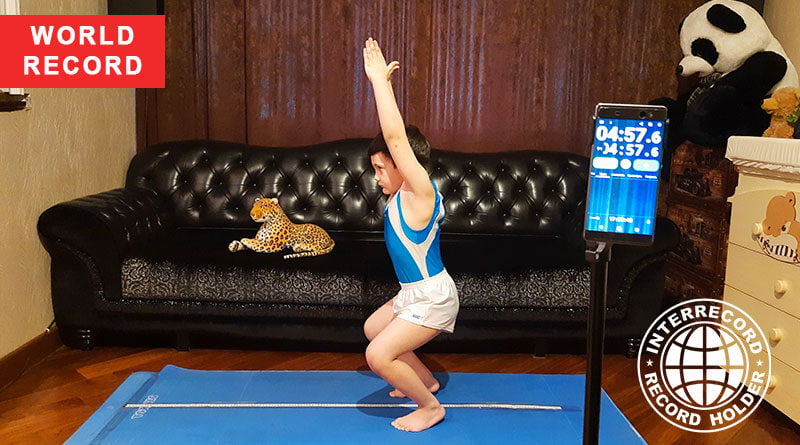 Most burpees with push ups in five minutes CHILDREN INTERRECORD Official World Records
