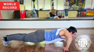 The most push-ups on the backs of hands in one minute