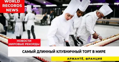 Самый длинный клубничный торт в мире