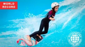 Youngest to land a Frontside 720: Varvara Chvanova’s record on an artificial wave