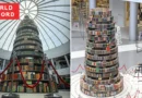 Largest book tower in Russia — cultural record 2025