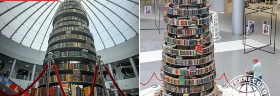 Largest book tower in Russia — cultural record 2025