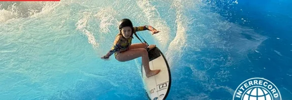 Taisiya Maksakova performing Backside Alleyoop 180 on City Wave