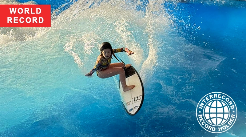 Taisiya Maksakova performing Backside Alleyoop 180 on City Wave