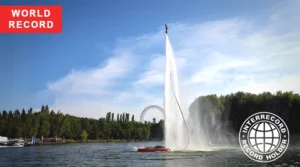 Hydrofly height record certified by INTERRECORD in Moscow