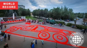 Largest Candle Mosaic in Russia: Katyusha Ignites National Tribute
