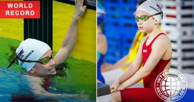 7-year-old swimmer sets official freestyle record