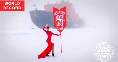 First-ever solo ballroom dance at the North Pole