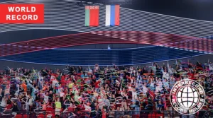 World Record in Moscow: Ribbons of Unity Fill the Arena