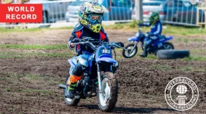 Ekaterina Romaniuta awarded by INTERRECORD as youngest motocross rider
