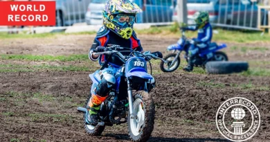 Ekaterina Romaniuta awarded by INTERRECORD as youngest motocross rider