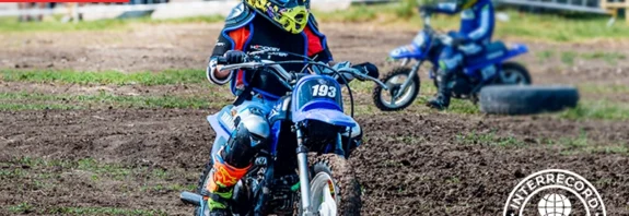 Ekaterina Romaniuta awarded by INTERRECORD as youngest motocross rider