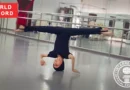Rodion Likhnenko sets international headstand spin record