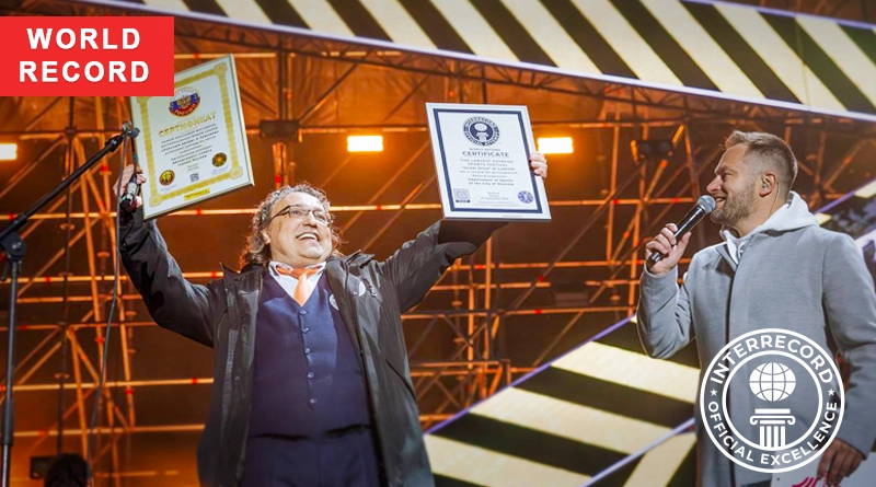 Vladislav Kopylov, Head of INTERRECORD and the Russian National Record Registry, personally arrived in Moscow to confirm and register the record.