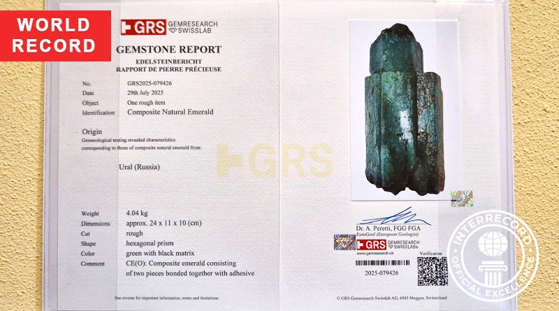 GRS laboratory verification of the Ural emerald