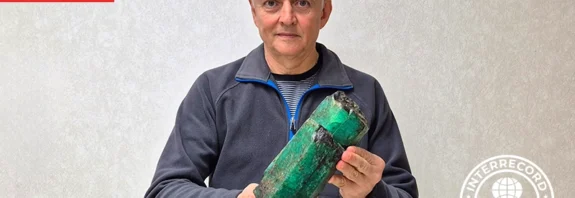 Largest natural emerald crystal awarded the Official Excellence title