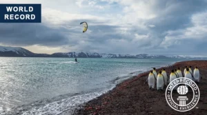 Young kitesurfer from Russia sets a world record