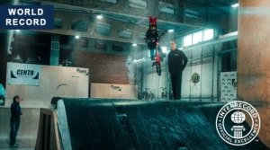 youngest age for performing the Double Barspin trick on a BMX