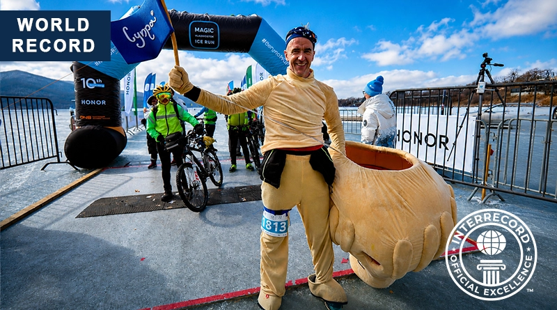 Dmitry Yakukhny Sets World Record During Ice Half Marathon in Vladivostok | INTERRECORD Международная книга рекордов | Official World Records