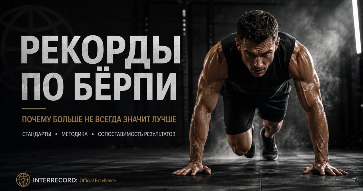 Рекорды по берпи: как сравниваются результаты и создаются правила | Книга рекордов INTERRECORD | World Record