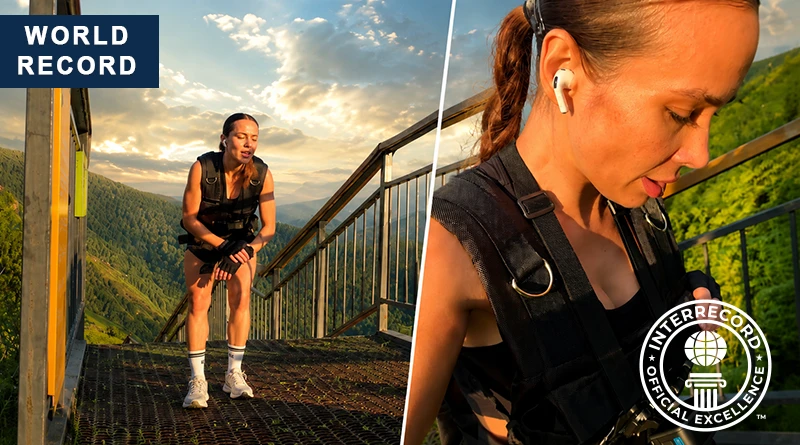 Vasilina Black Sets World Record on the Torgashinsky Staircase | Книга рекордов INTERRECORD | World Record