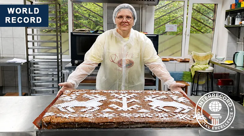 Pryanichnaya masterskaya "Vyborgskiy gostinets" Prepared the Largest Filled Gingerbread | Книга рекордов INTERRECORD | World Record