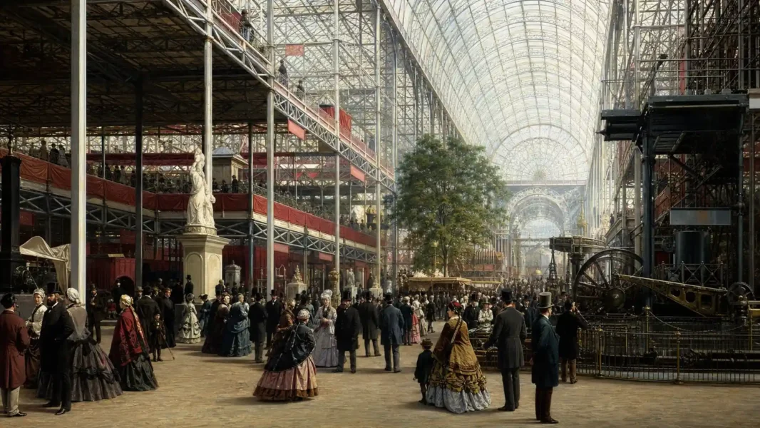 Первая Всемирная выставка 1851 года в Хрустальном дворце в Лондоне